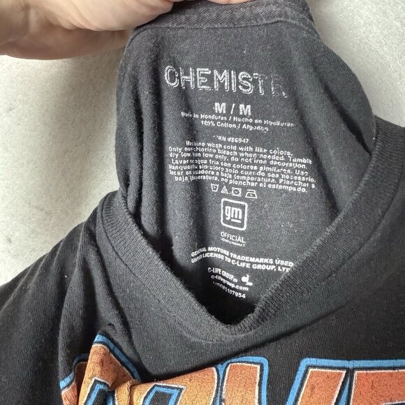 Corvette Chevy Turbo 1981 Car Graphic Tee Shirt Black Size M - Picture 4 of 6